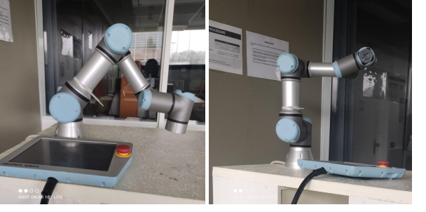 Photographies du bras robotique en laboratoire